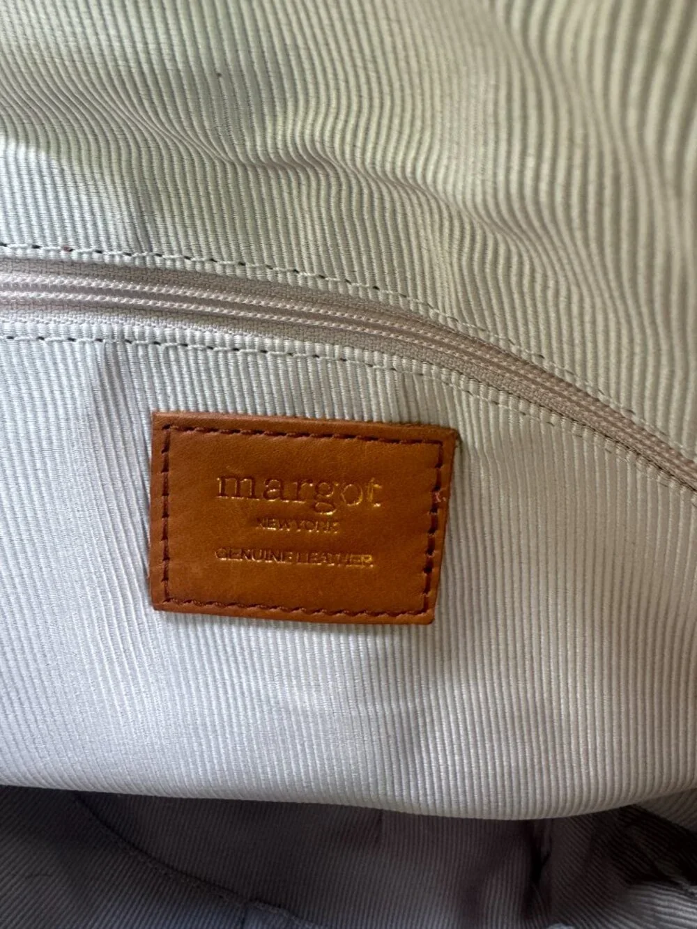 MARGOT Camille Leather Backpack in Cognac -NWT